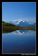 Le Mont-Blanc depuis le col de Joux