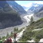 montée au signal, vue sur la mer de Glace vers 2000 m